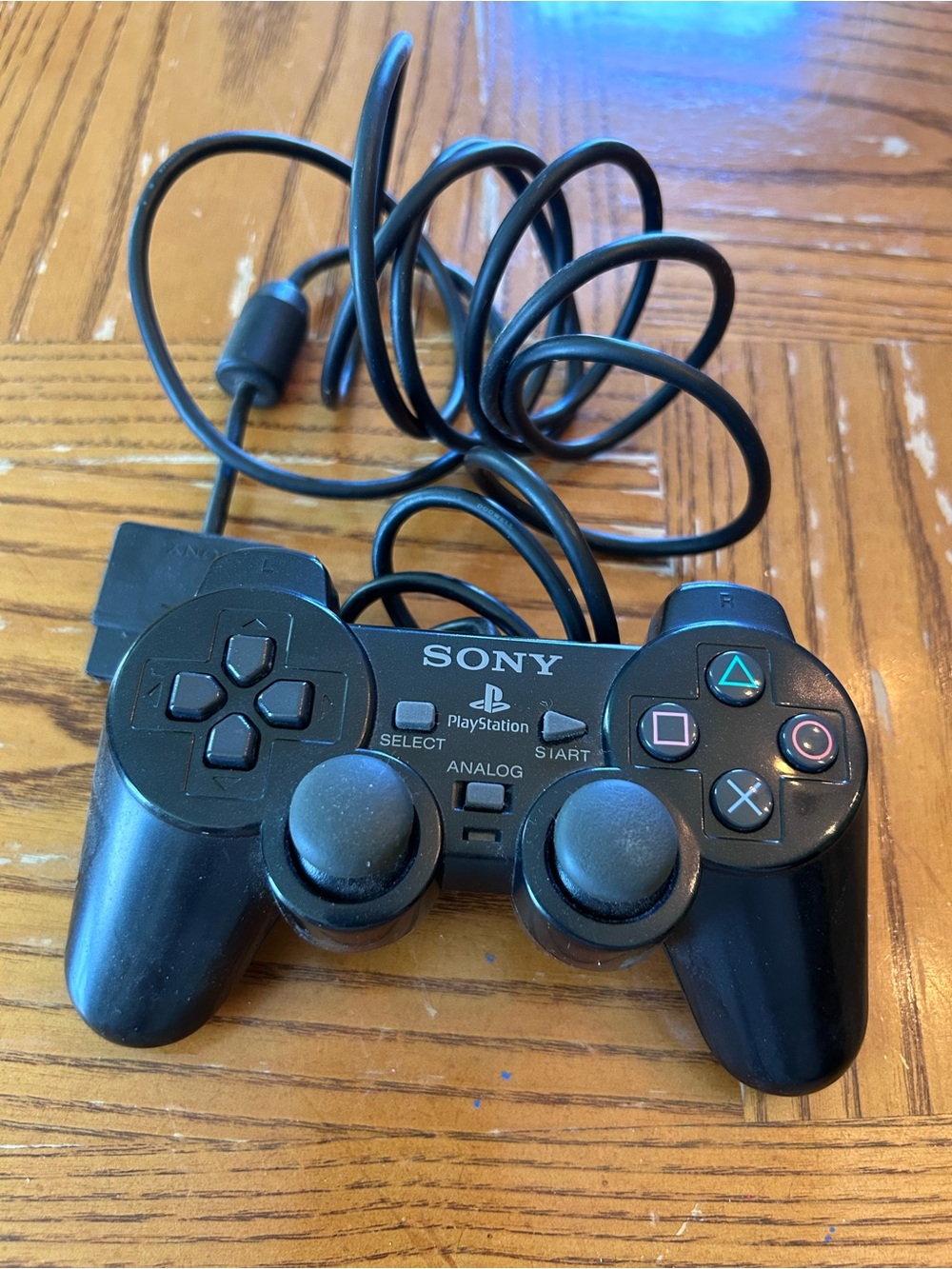 Sony Black Wired PlayStation Controller with Dual Analog Sticks